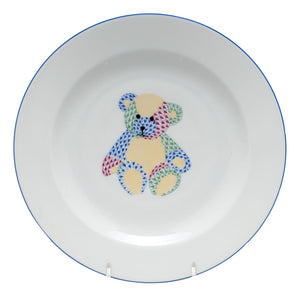 Herend Teddy Bear Plate - Patchwork