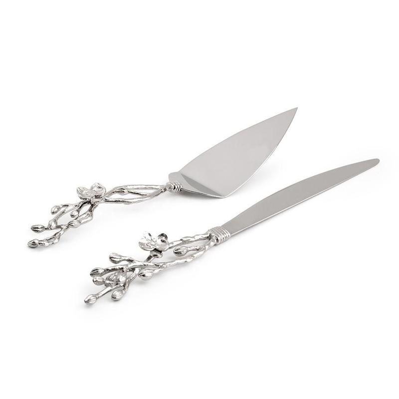 Michael Aram White Orchid Cake Server Set