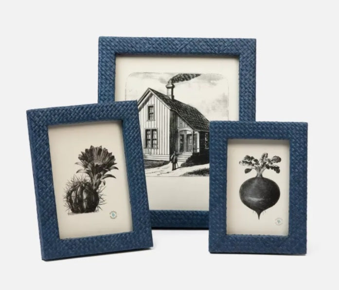 Uvita Picture Frame, Navy Blue