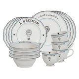 Juliska L'Amour Toujours Dinnerware- Whitewash