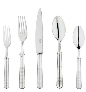 Transat 5 piece Placesetting, Silver Plate