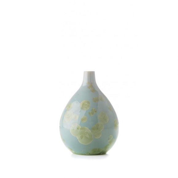 Simon Pearce Jade Crystalline Teardrop Vase - Small