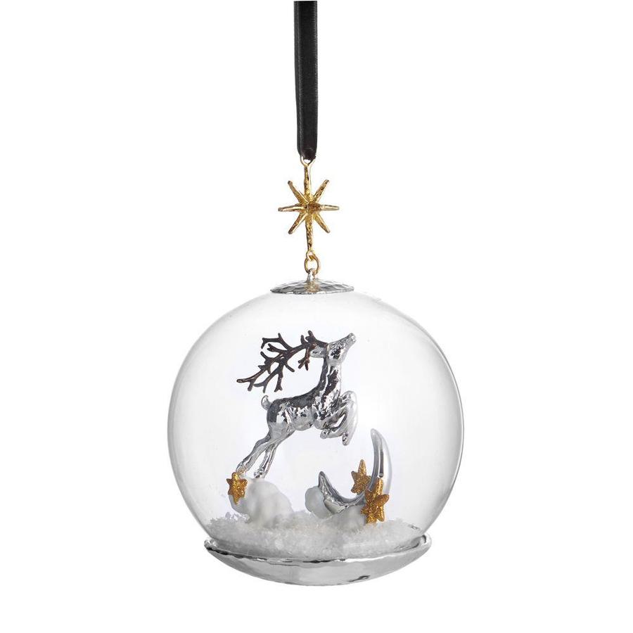 Reindeer Snow Globe Ornament - Thumbnail 2