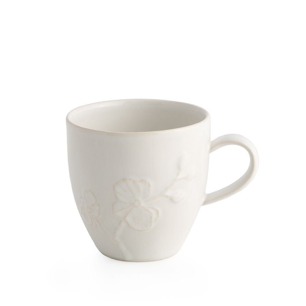 Michael Aram White Orchid Stoneware Mug - Thumbnail 2
