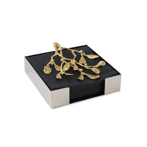 Michael Aram Mistletoe Cocktail Napkin Box