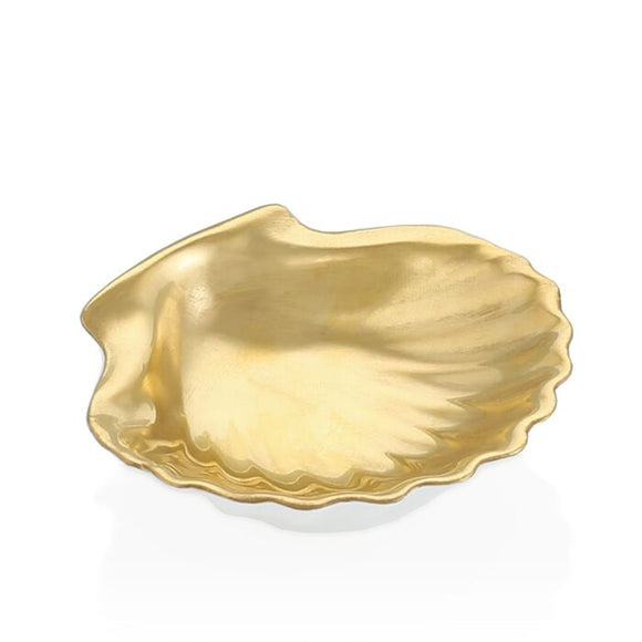 Scallop Shell Gold Dish 2¾