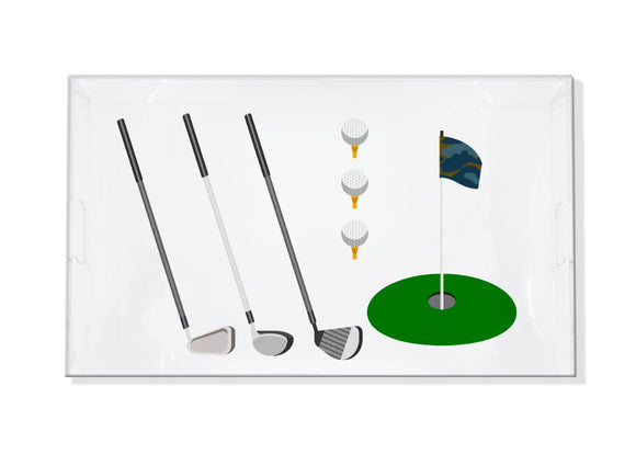 Golf Acrylic Vanity Tray