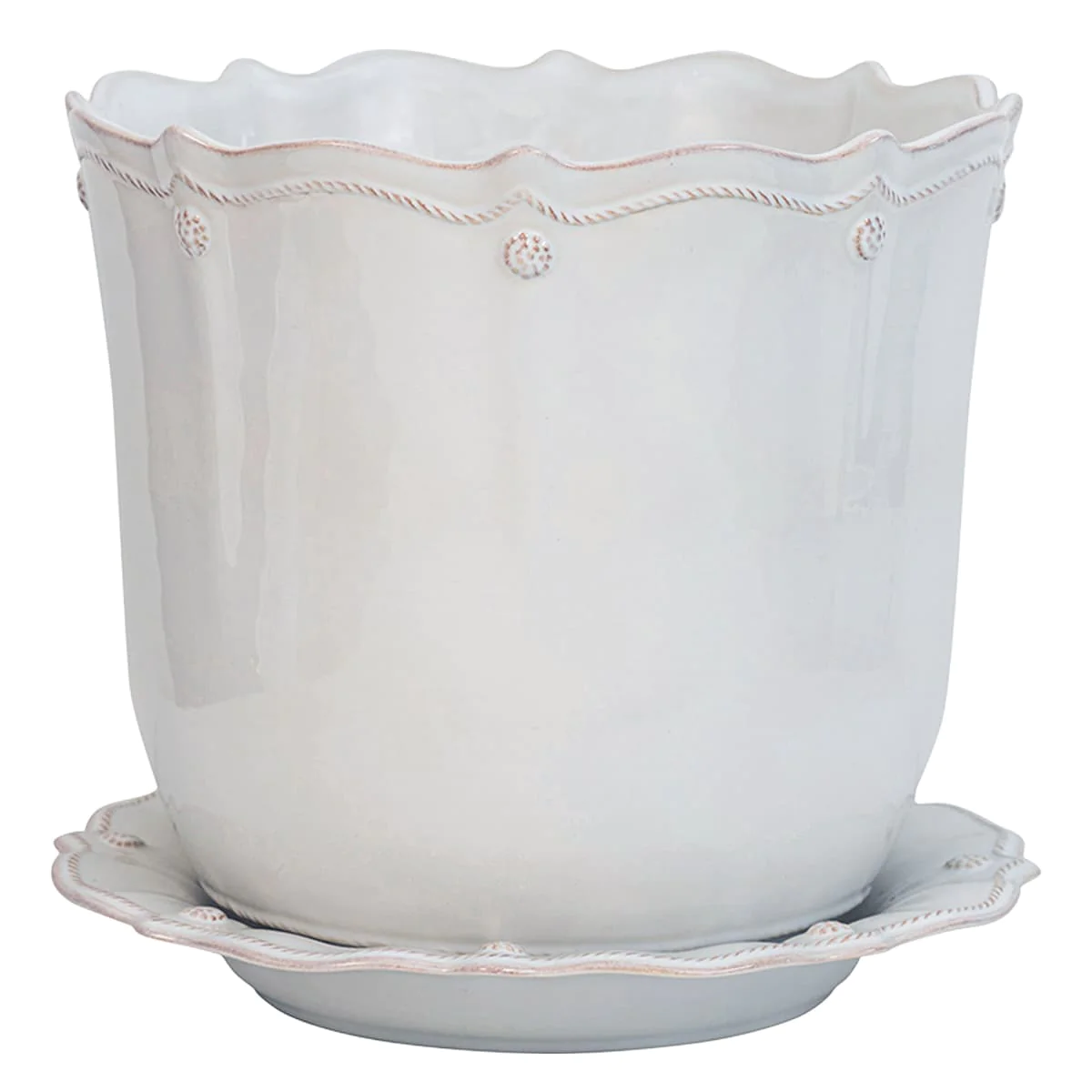 Juliska Berry & Thread Whitewash 12" Planter - DISCONTINUED