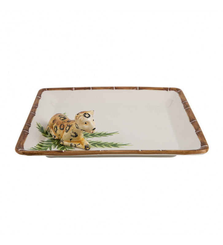 Bamboo & Leopard Tray