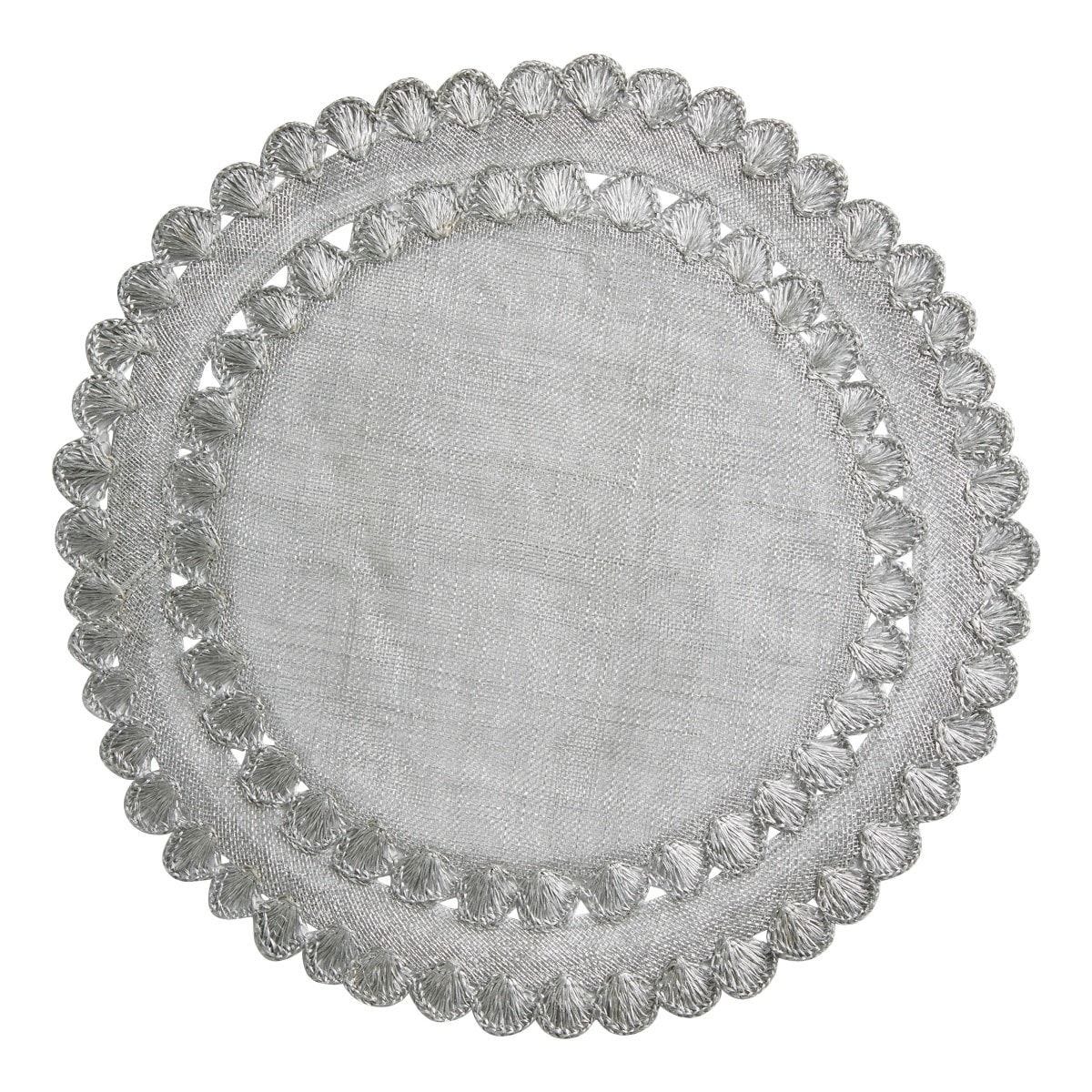 Juliska Placemat Isadora Silver, 15"