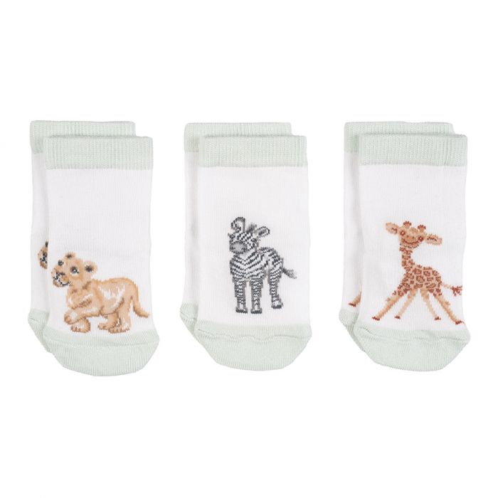 Little Savannah African Animal Baby Socks- 6-12 months