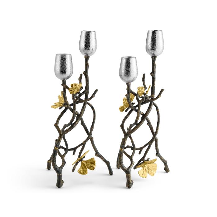 BUTTERFLY GINKGO CANDLEHOLDERS - Thumbnail 3