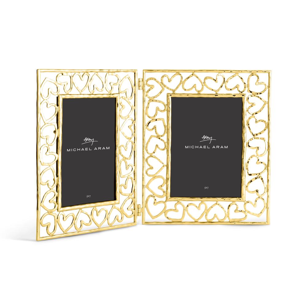 Michael Aram Heart Gold Hinged Frame - 5" x 7"