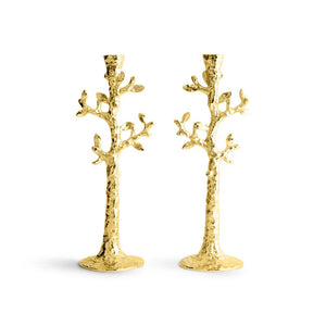 Michael Aram Tree of Life Candleholders Gold