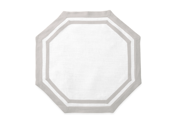Matouk Double Border Octagon Placemat - Set of 4,