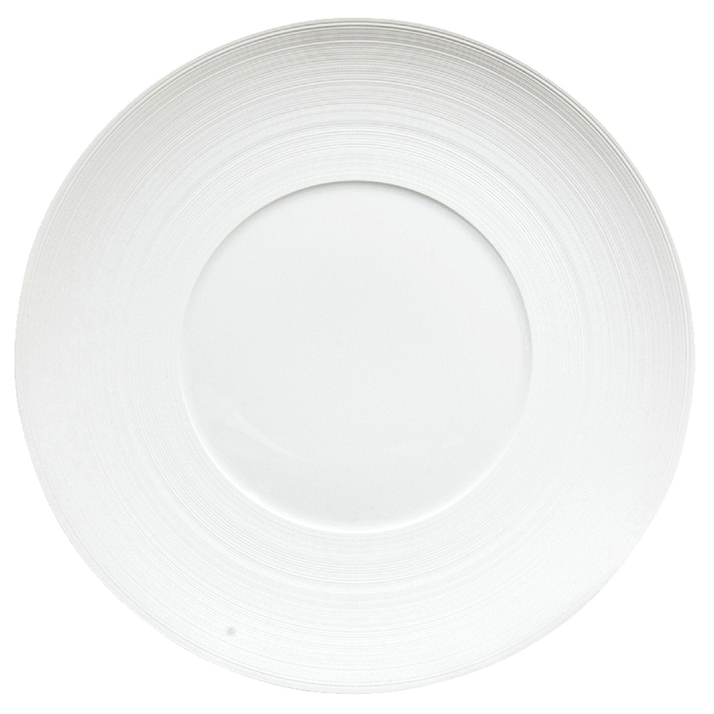 Hemisphere Charger Plate - White Satin