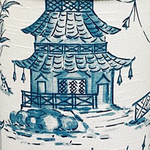 Pagoda Blue Tissue Box Cover