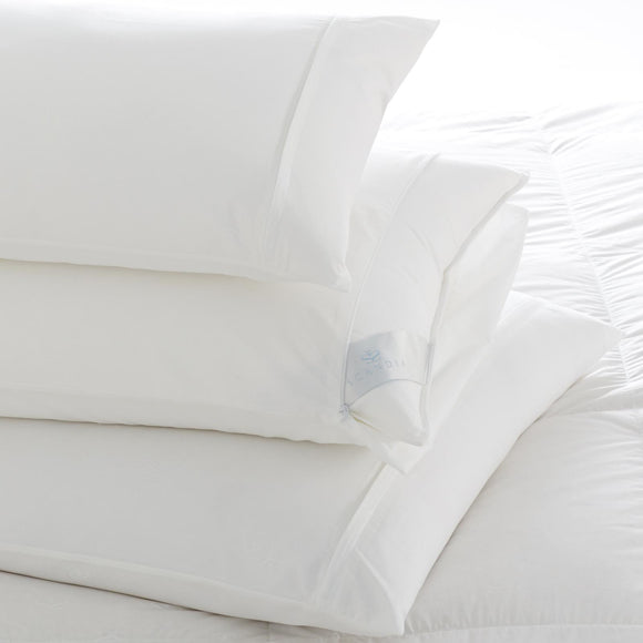 Percale Pillow Protectors, King White