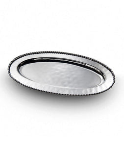 Paloma Oval Tray with Braided Wire
