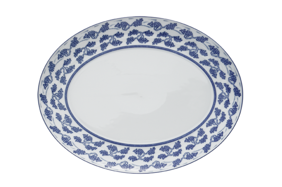 Mottahedeh Blue Shou Platter, Large