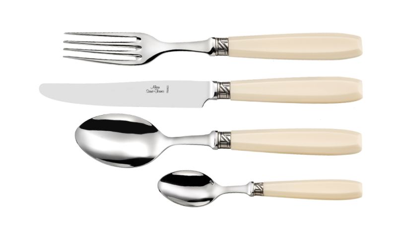 Sancy Faux Ivory Flatware - 5 Piece Place Setting - Thumbnail 2