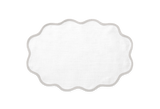 Matouk Scallop Edge Oval Placemat- Set of 4