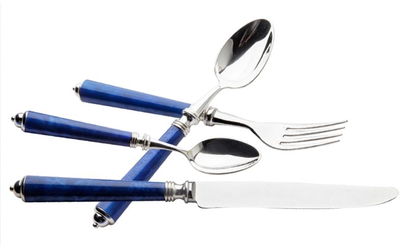 Seville Bleu Flatware - 5 Piece Place Setting