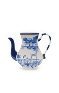 Royal Toile Teapot Vase