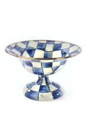 Royal Check Enamel Compote- Small