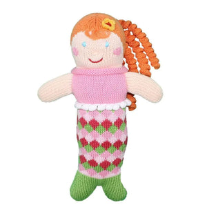 Pearly Penny the Mermaid Knit Doll 7" Rattle